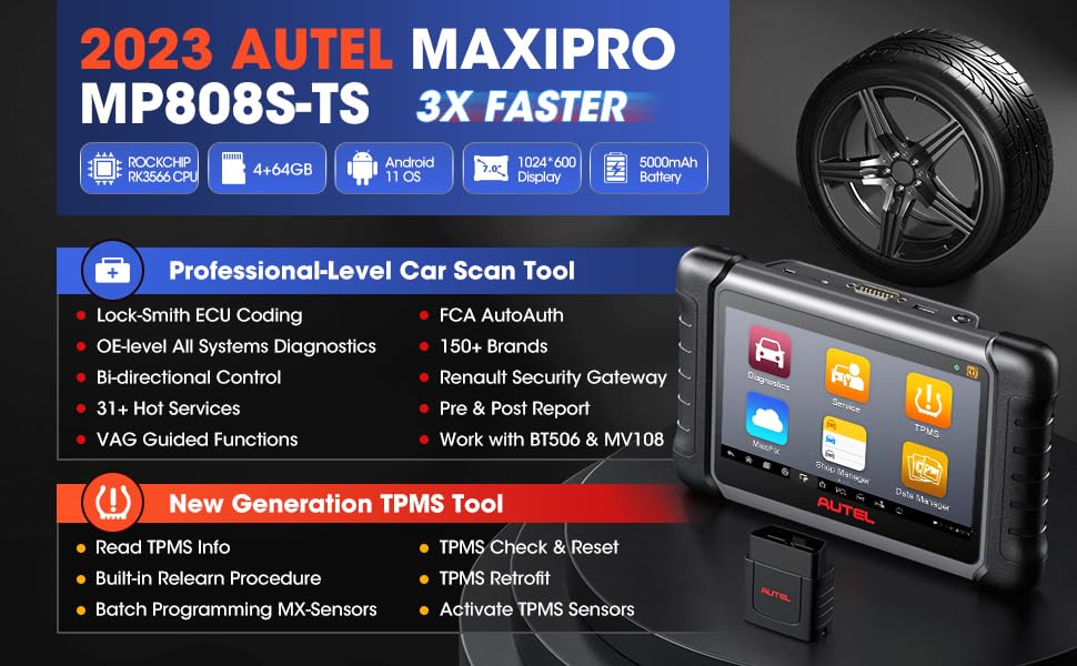 Autel MaxiPRO MP808S-TS Diagnostic Scanner